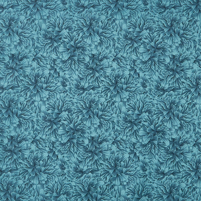 Midnight Garden - Petal Texture Teal Yardage
