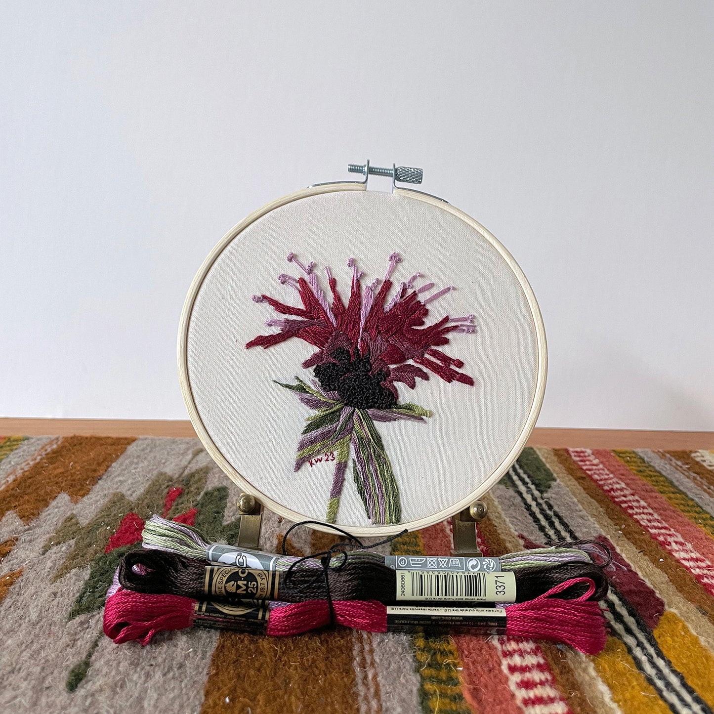 Bee Balm Bloom Embroidery Kit Primary Image
