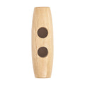 Recycled Wood 41mm Toggle Button - Natural Primary Image