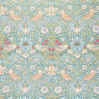 The Original Morris & Co. - Strawberry Thief Aqua Yardage
