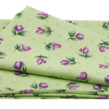 Catalina Ultra Violet Favorites - Single Blossoms Green & Purple 2 Yard Cut Primary Image