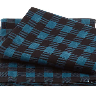 Lake Adventure - Buffalo Plaid Blue 3 Yard Cut