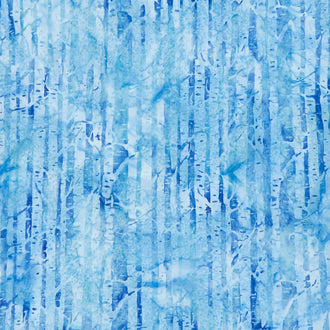 Maple Island Batiks - Branch Teal Cerulean Yardage