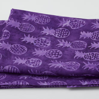 Pura Vida Batiks - Pineapple Purple Rain 2 Yard Cut