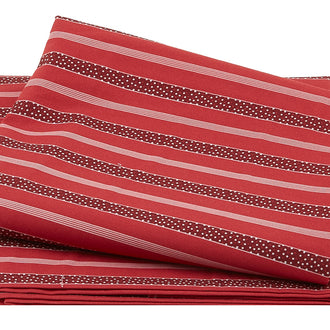 Hudson Favorites Confetti Stripe Red 2 Yard Cut