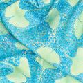Gingko Garden - Medium Ginkgo Toss Blue Metallic Yardage Alternative View #1