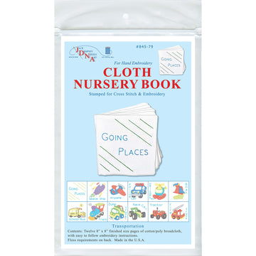 Going Places Cloth Embroidery Nursery Book Kit Alternative View #2