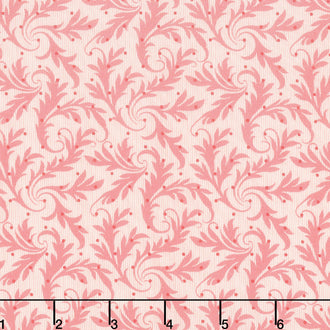 Cocoa Pink - Eucalyptus Begonia Yardage