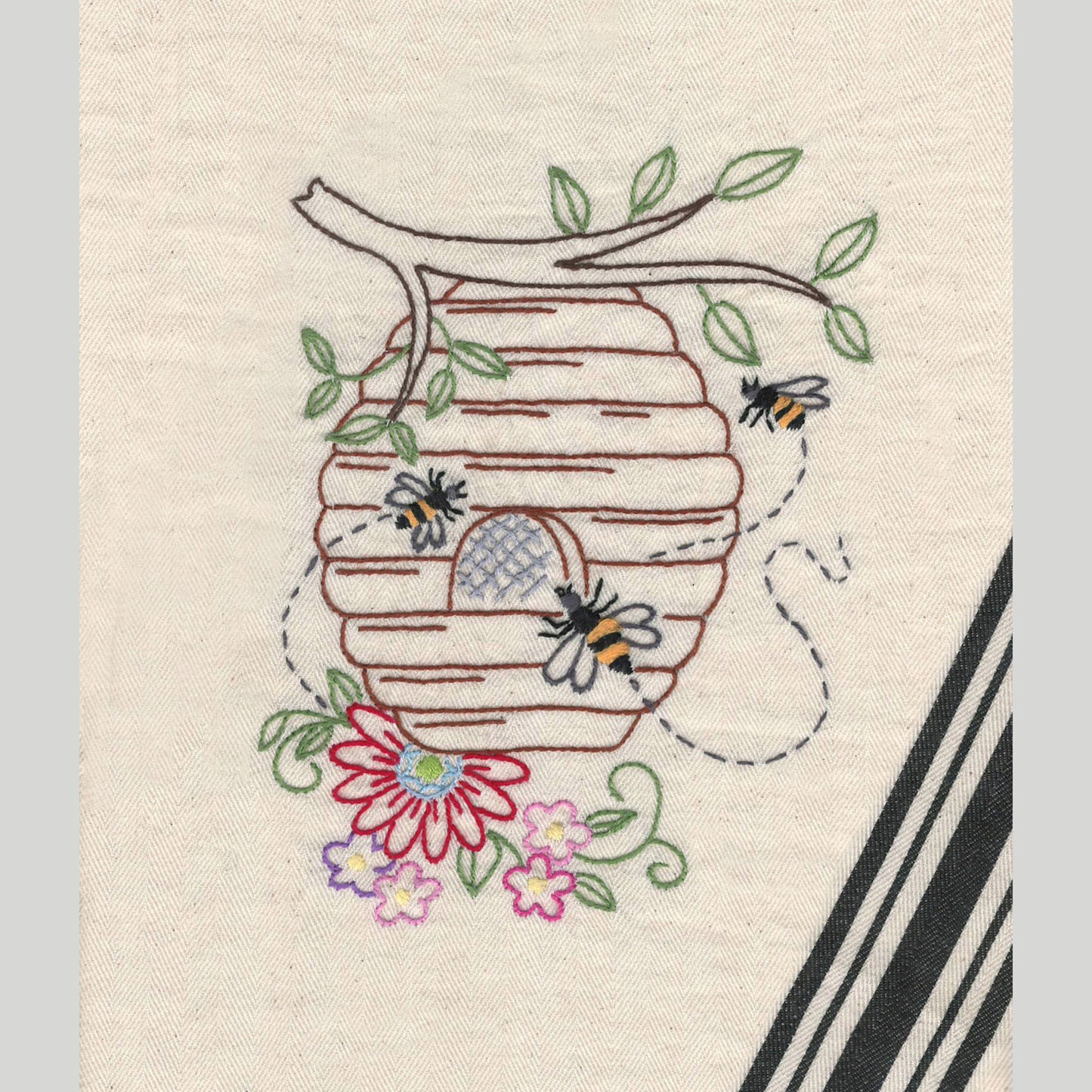 Aunt Martha's Buzzing Bees Iron-On Embroidery Pattern Alternative View #3