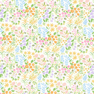 Wild Blossoms - Little Wild Things Cream Yardage