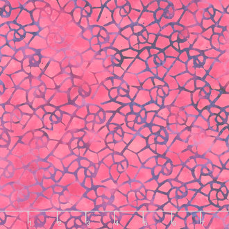 Bits and Pieces Batiks - Water Wave Pink Magenta Yardage