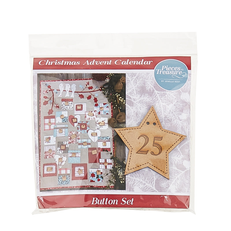 Mini Christmas Stocking Advent Calendar Button Set Alternative View #1