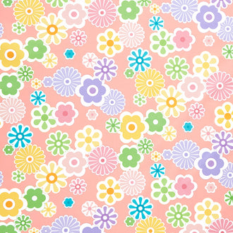 On the Bright Side - Flower Burst Strawberry Yardage