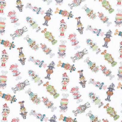 Hat on a Cat - Allover Cats Ivory Yardage