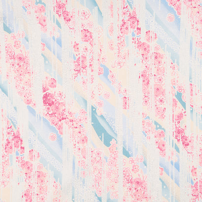 Imperial Collection 18 - Lapis Colorstory Floral Spring Metallic Yardage