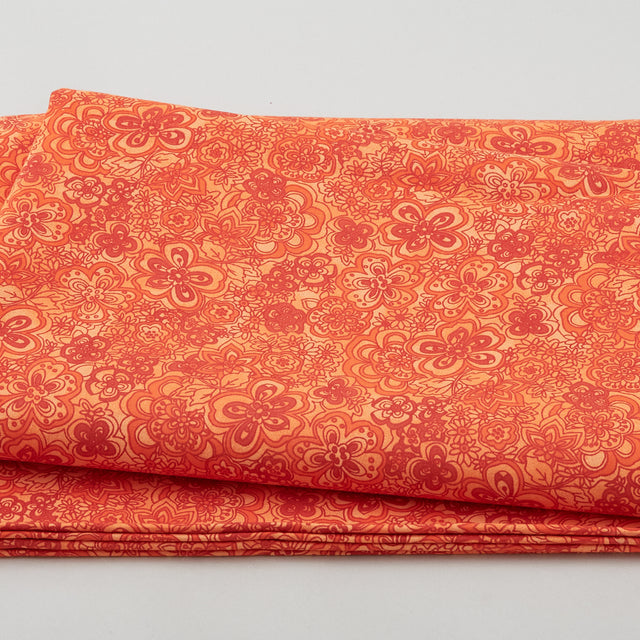 Isadora - Tonal Floral Peach 108" Wide 3 Yard Cut Primary Image