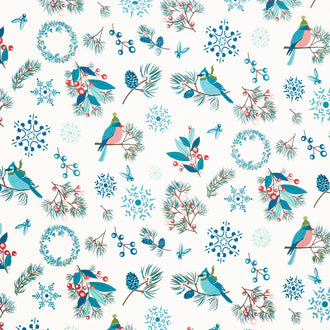 Arrival of Winter - Main Cream Yardage