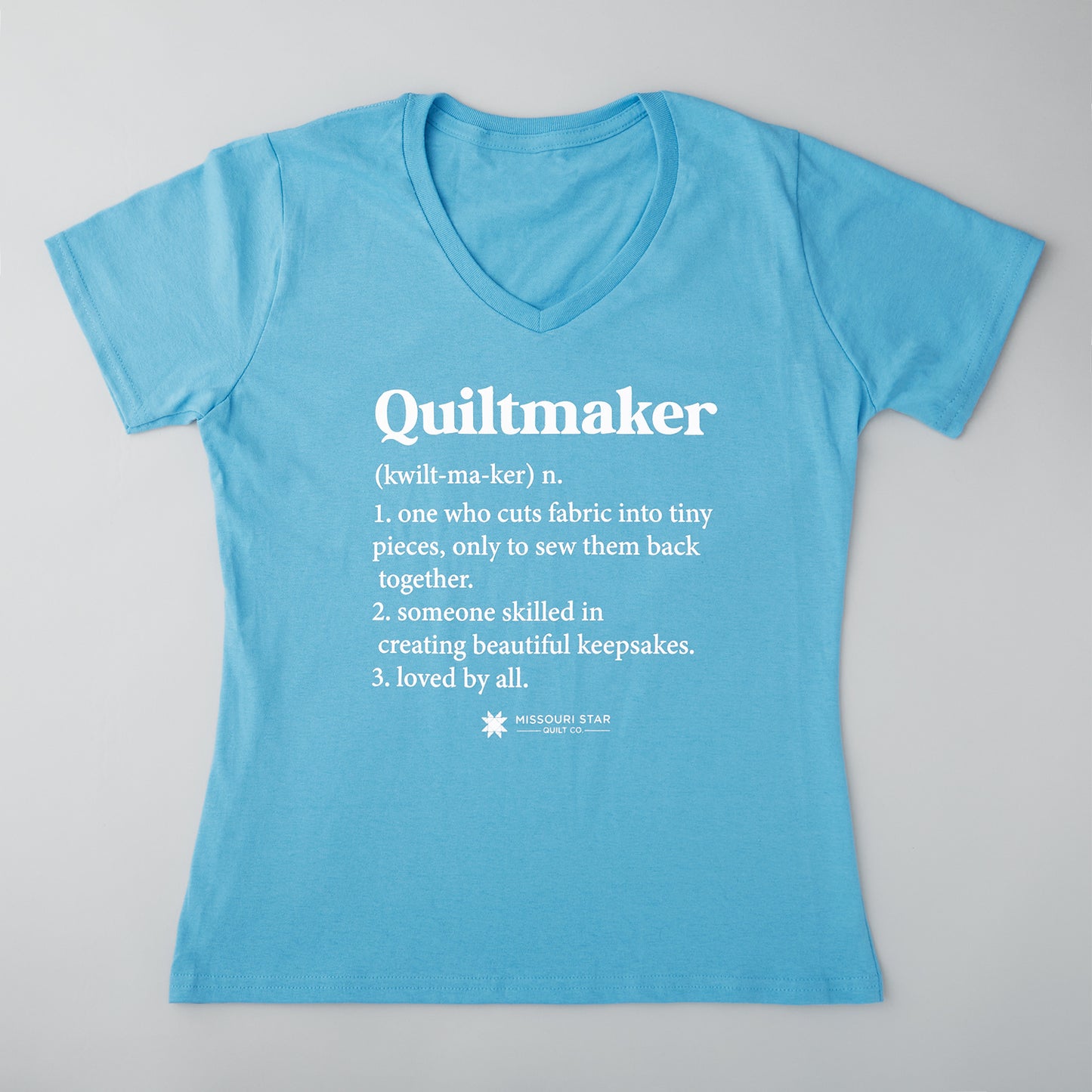 Quiltmaker T-shirt - Aquatic Blue 3XL Primary Image
