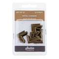 Sallie Tomato 3/4" Metal Corners Package of 10 - Antique Alternative View #1