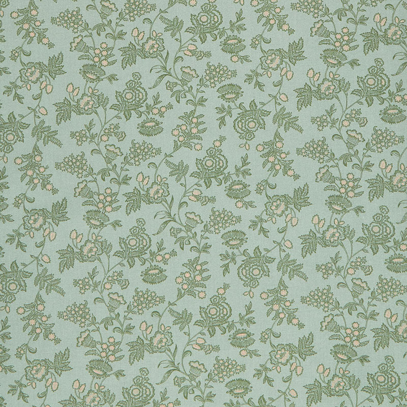 Cottage Linens - Floral Green 108" Backing Primary Image