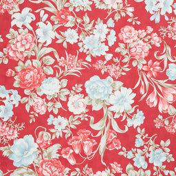Collection for a Cause: Etchings - Bold Blossoms Red Yardage Primary Image