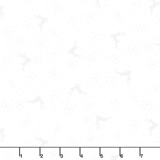 Reindeer Games - Reindeer Dots Winter White Tonal Yardage