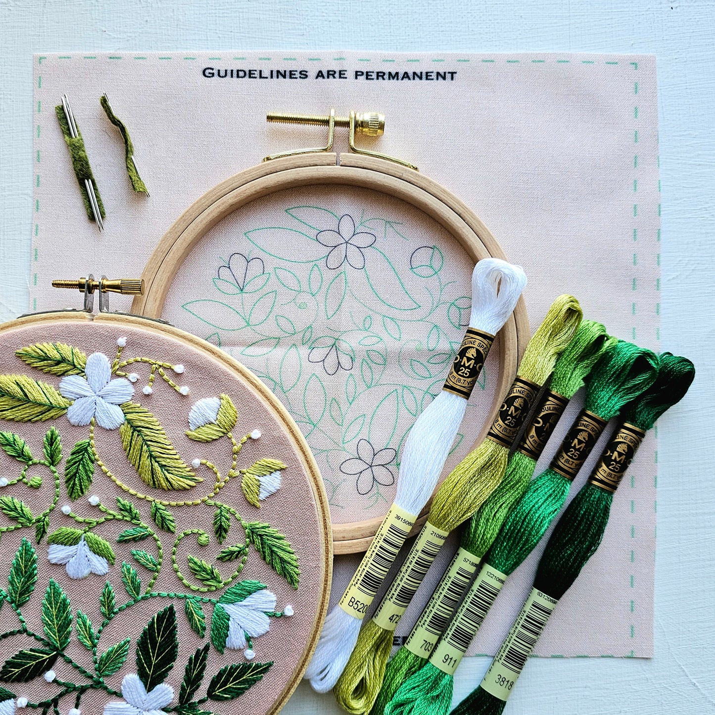 Blissful Blooms Embroidery Kit Alternative View #1