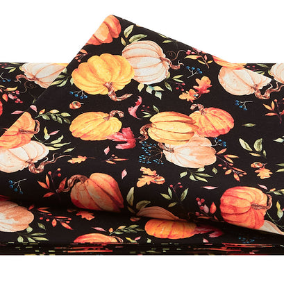 Autumn Day - Pumpkin Toss Black 2 Yard Cut
