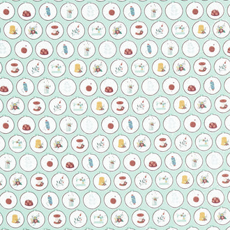 Let's Create - Hoops Mint Yardage