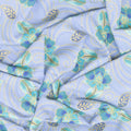 Jaikumari - Floral Sky Metallic Yardage Alternative View #1