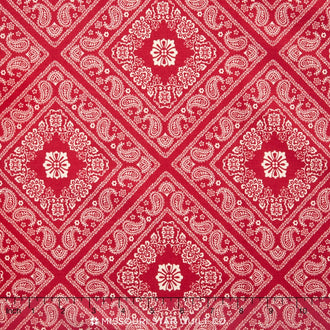Bandana Florals - Bandana Red Yardage