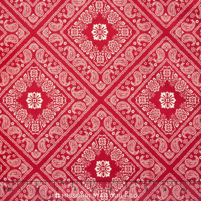 Bandana Florals - Bandana Red Yardage