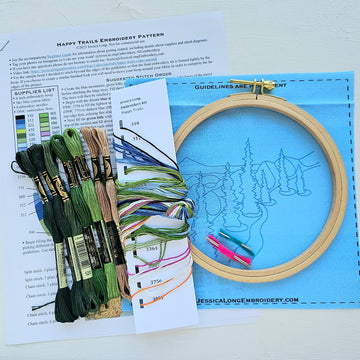Happy Trails Embroidery Kit Alternative View #2