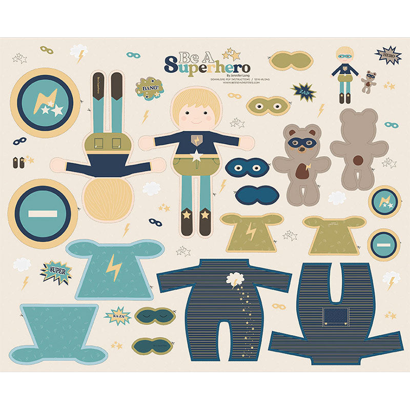 Be a Superhero - Superhero Doll Navy Panel Primary Image