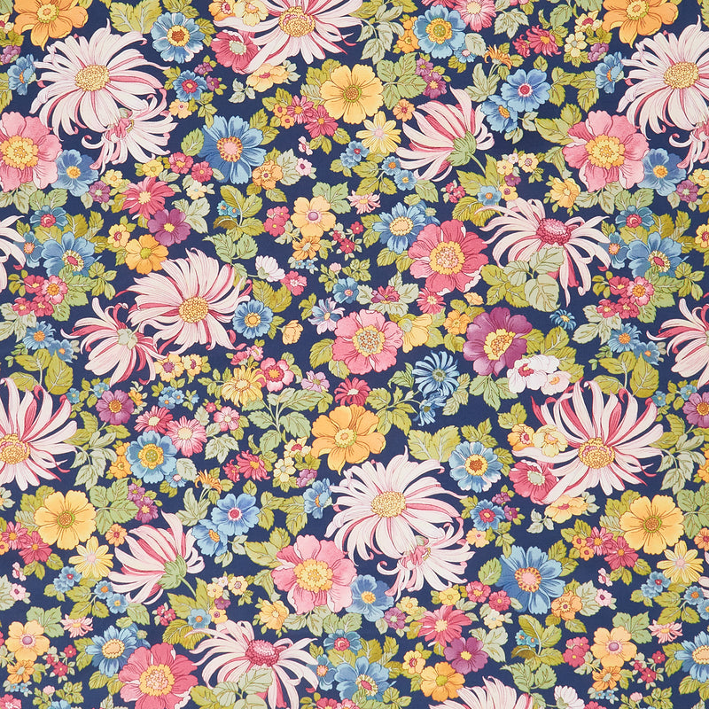 Chelsea Garden - Flower Show Navy Yardage Primary Image