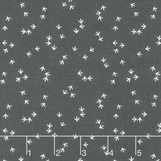 Farm Fresh - Chick Prints Charcoal Yardage