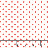 Sweet Melodies - Polka Dots Ivory - Red Yardage Primary Image