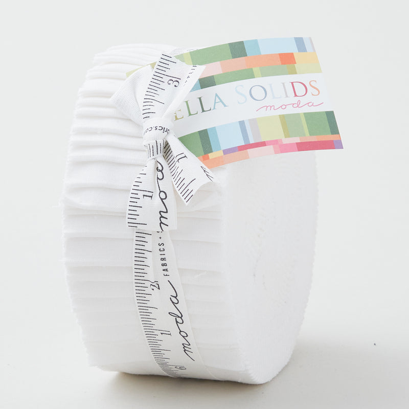 Bella Solids White Jelly Roll Primary Image