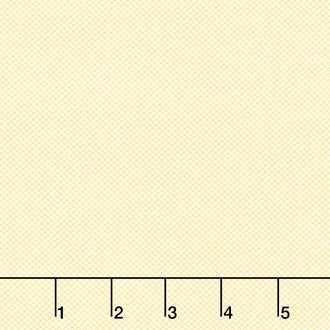 Franny’s Flowers - Bias Grid Yellow Yardage