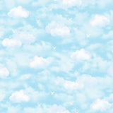 Out to Sea - Clouds Light Blue Yardage Primary Image