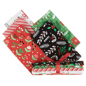 Holiday Floral Favorites 5 Piece Fat Quarter