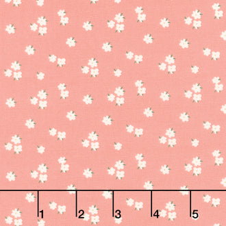 Let's Create - Flowers Coral Yardage