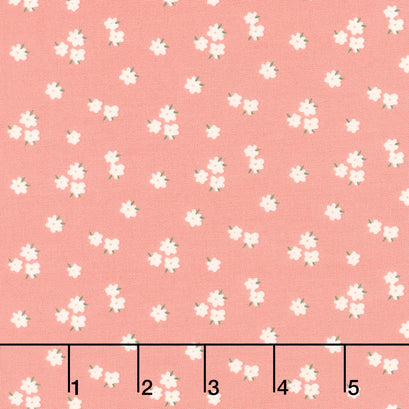 Let's Create - Flowers Coral Yardage