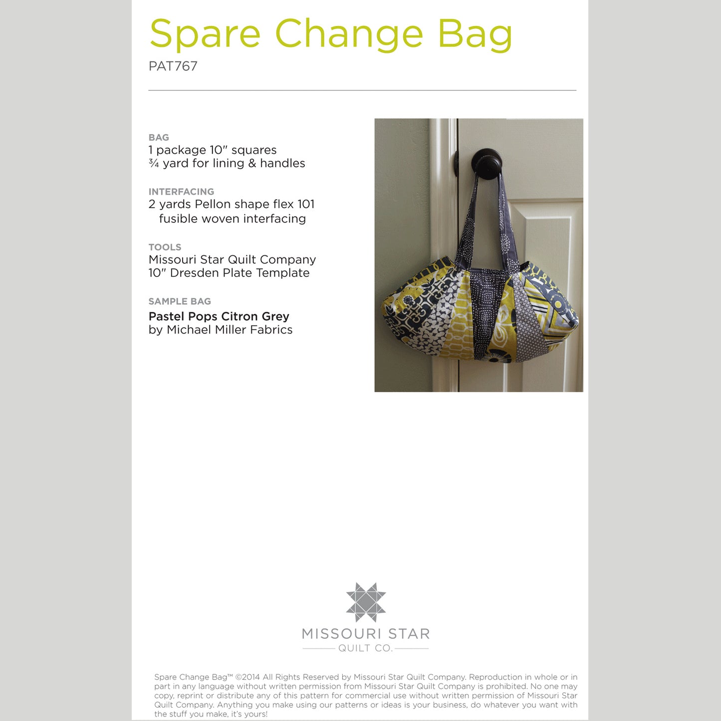 Digital Download - Spare Change Bag Pattern by Missouri Star Alternative View #1