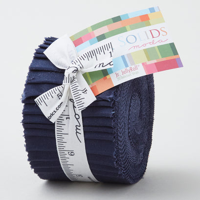 Bella Solids Navy Junior Jelly Roll