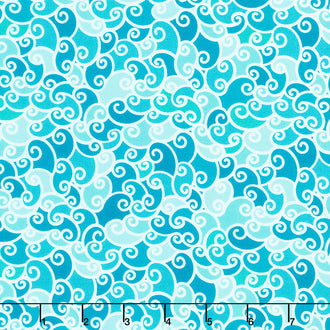 Enchanted Seas - Waves Caribbean Yardage
