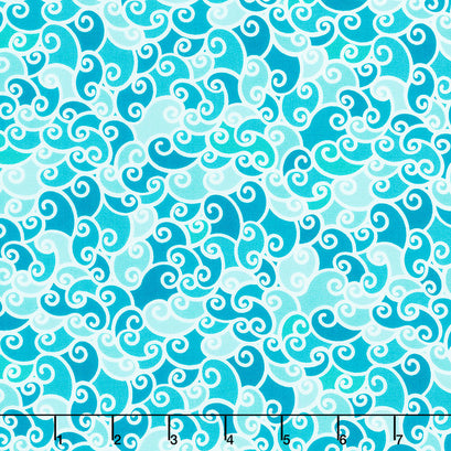 Enchanted Seas - Waves Caribbean Yardage