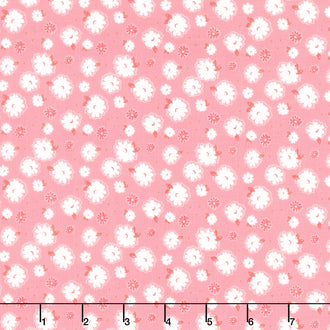 Adel in Summer - Zinnias Pink Yardage