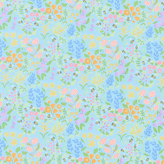 Wild Blossoms - Little Wild Things Mist Yardage