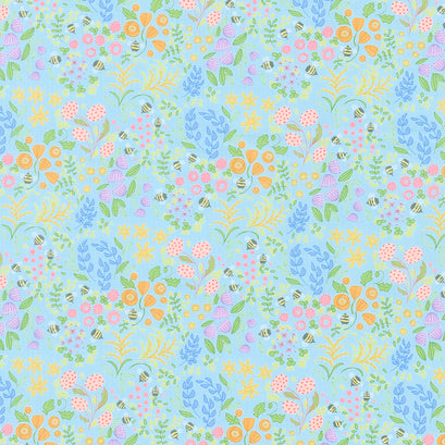 Wild Blossoms - Little Wild Things Mist Yardage